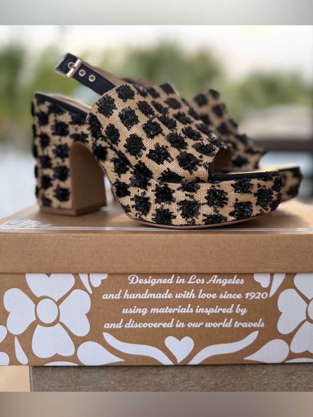 Sbicca Womens Missoula Raffia Platform Casual Sandal in Black